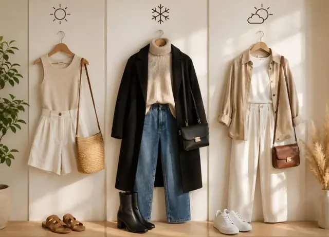 LOOKS PARA CALOR, FRIO E MEIA-ESTAÇÃO