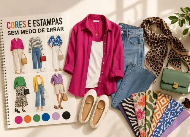 CORES E ESTAMPAS SEM MEDO DE ERRAR