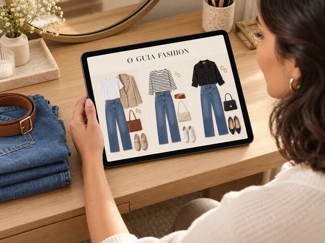 Passo 2: consultar combinações do guia digital em um tablet